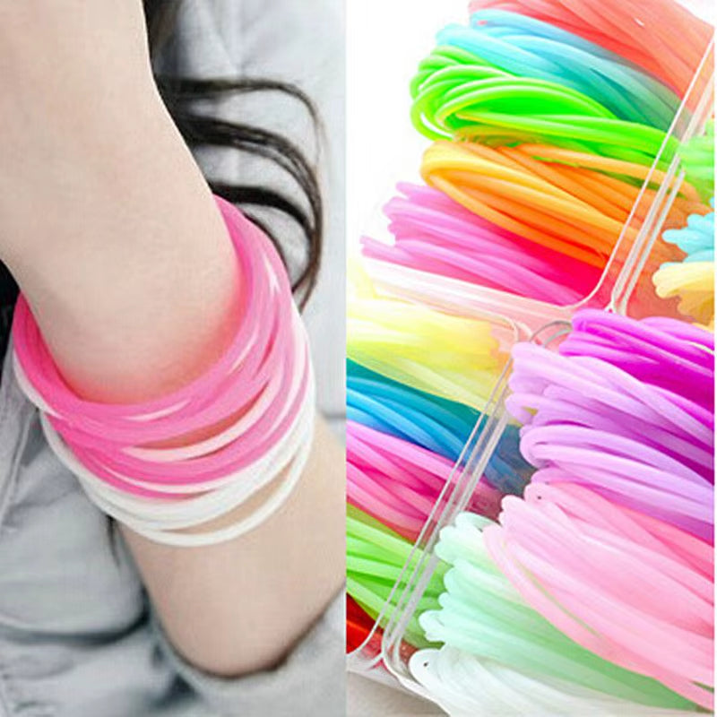 Pulseras Luminosas De Silicona Para Hombre Y Mujer, Brazalete De Goma Fluorescente De Neón, 20 Unidades, Venta Al Por Mayor